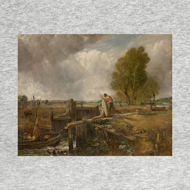 Study of a Boat Passing a Lock by John Constable by Classic Art Stall